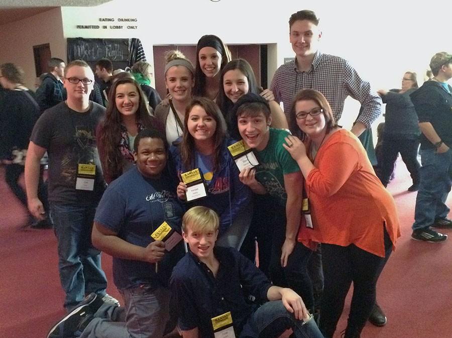 Several theater students attended the recent state theater festival.