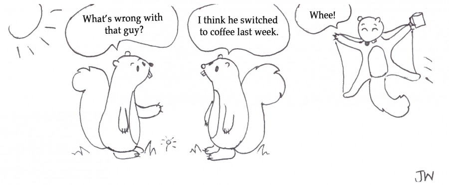 WEBeditorial cartoon caffeineC