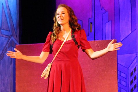 Kylie Wallentine, Junior, singining in the school play.