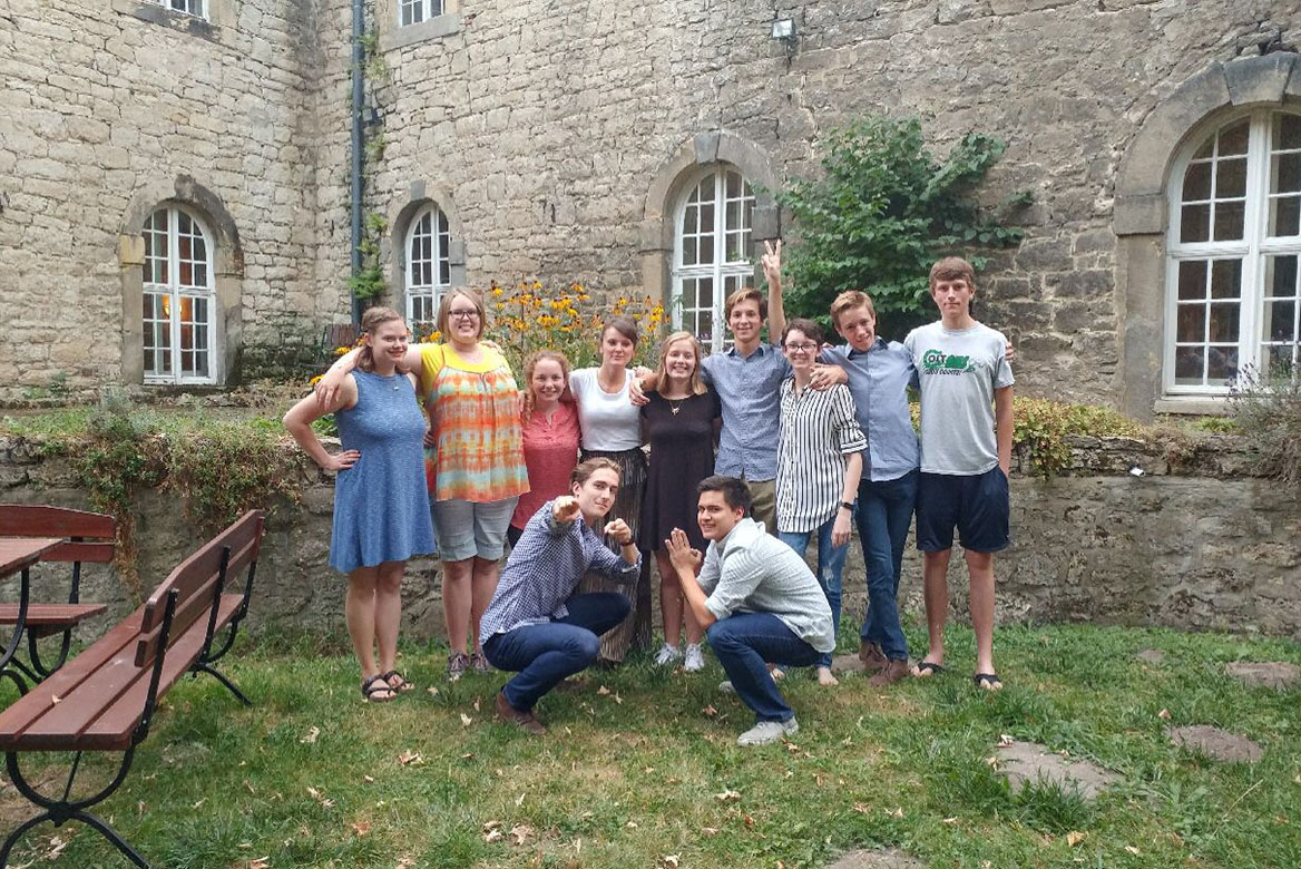 Students who participated in studying abroad meet after a year apart. Having been all over Europe, Sean Yake, senior, recommends others take part if given the opportunity. However, they are glad to be home.