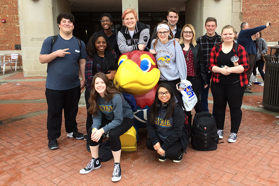 Eleven newspaper students competed in the Kansas Scholastic Press Association’s 5A/6A regional journalism competition Friday, Feb. 23.