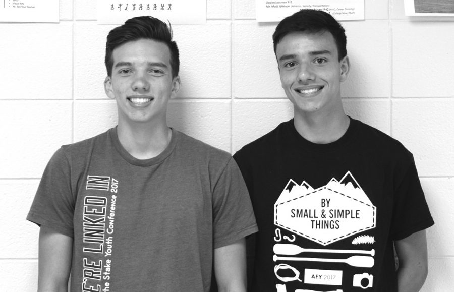 Ashton and Kaleb Santisteban, sophomores, compete in long and mid distance track events. The Santisteban’s compete against each other while striving to improve.