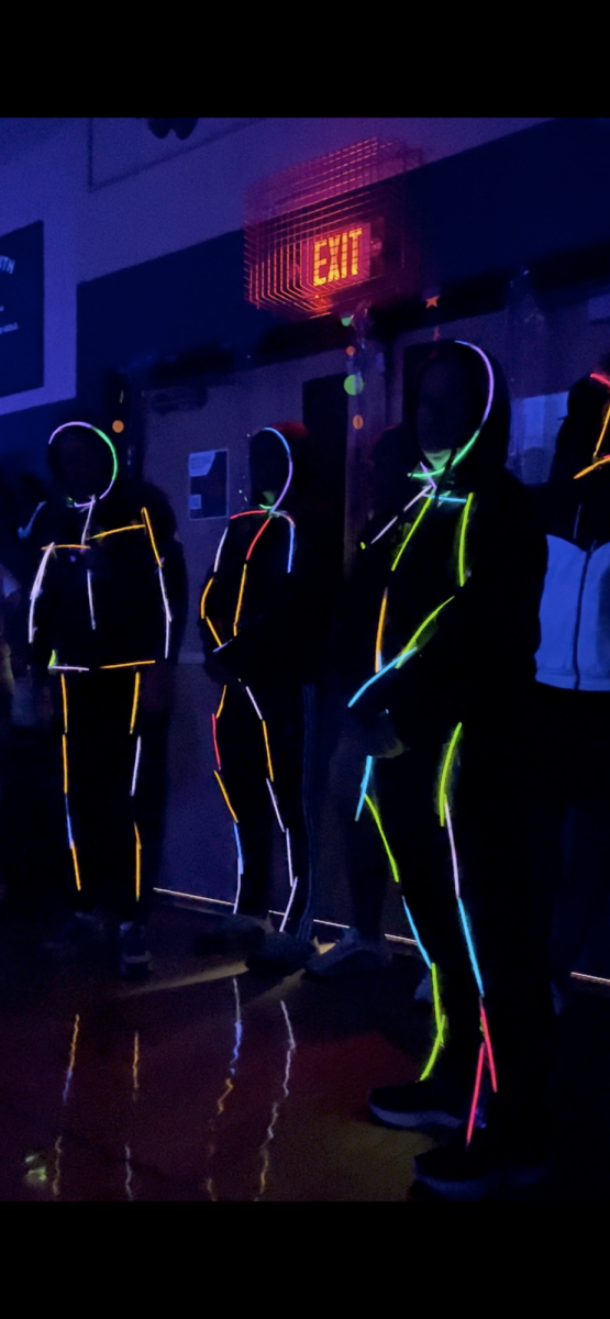 The final pep assembly of the year was glow-in-the-dark themed. During one segment, teachers representing each grade level sported glow sticks and competed in a trivia competition.
“Everyone thought it was just such a fun idea and they were really grateful that we got to do it,” senior Brooke Burbidge said.